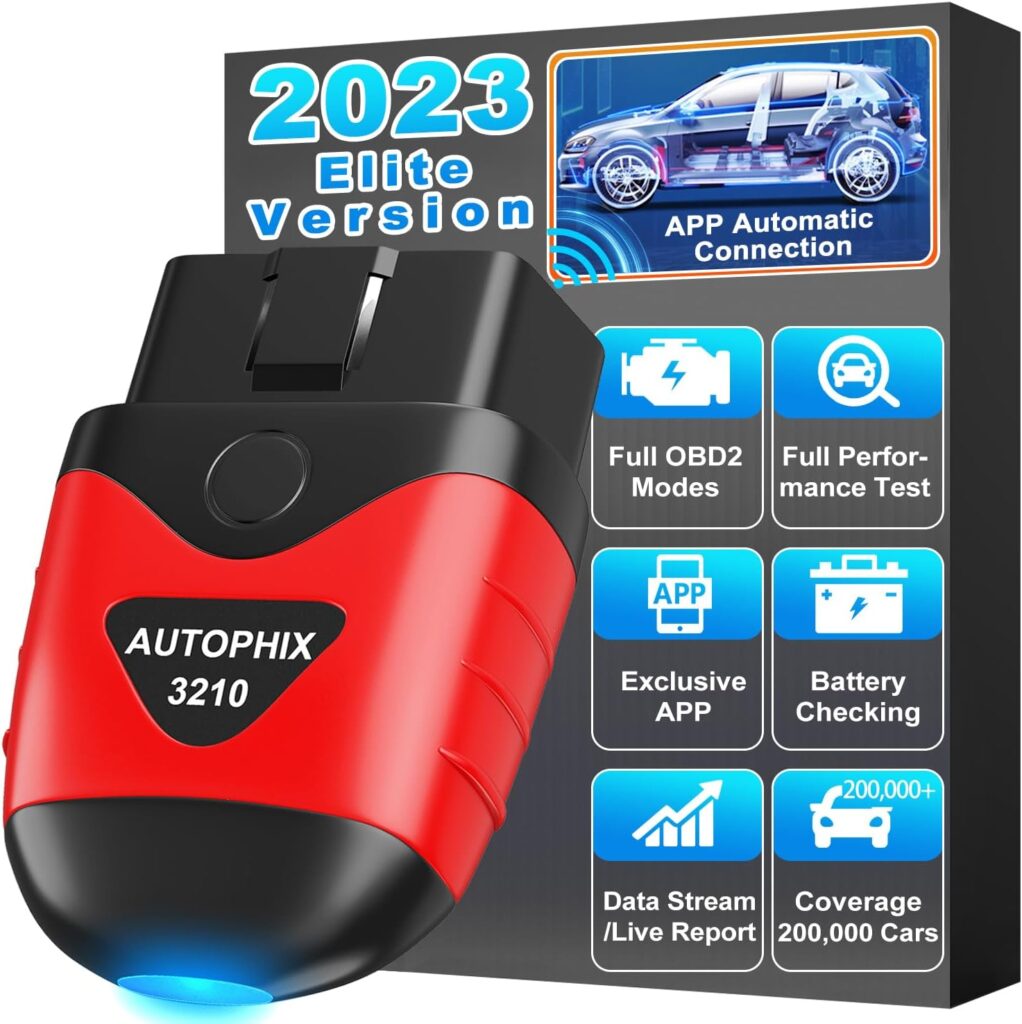 AUTOPHIX 3210 Bluetooth OBD2 Scanner Enhanced Universal Car Diagnostic Scanner for iPhone, iPad  Android, Fault Code Reader Plus Battery Tester Exclusive App for Quality-Newest Generation