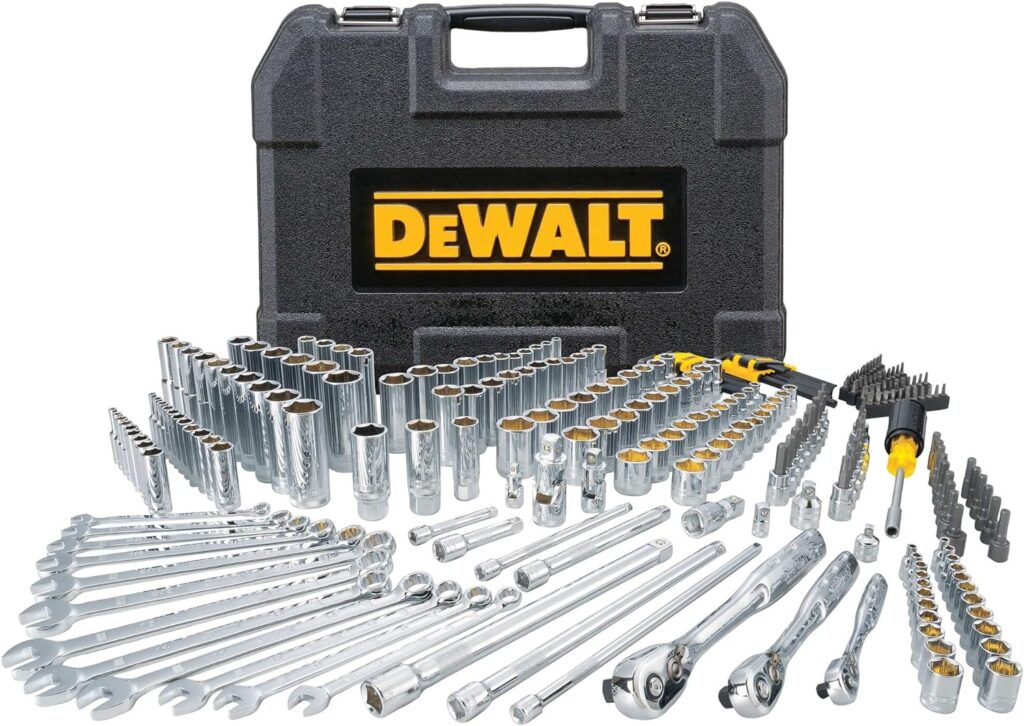 DEWALT Socket Set, 1/4, 3/8, 1/2 Drive, SAE/Metric, 264-Piece Mechanic Tool Set (DWMT82835)