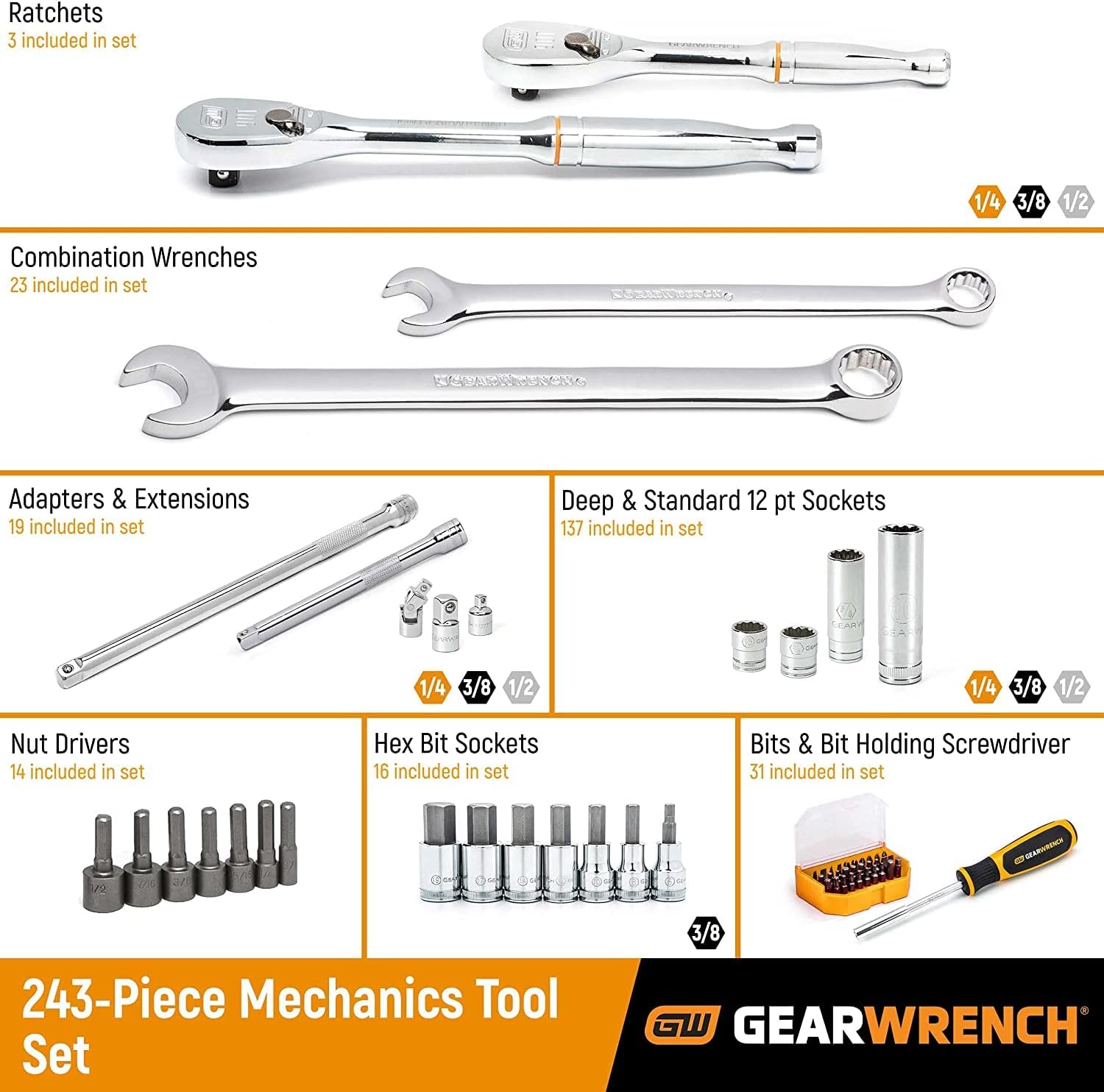 GEARWRENCH 243 Pc. Mechanics Tool Set Review Best Tool Reviews