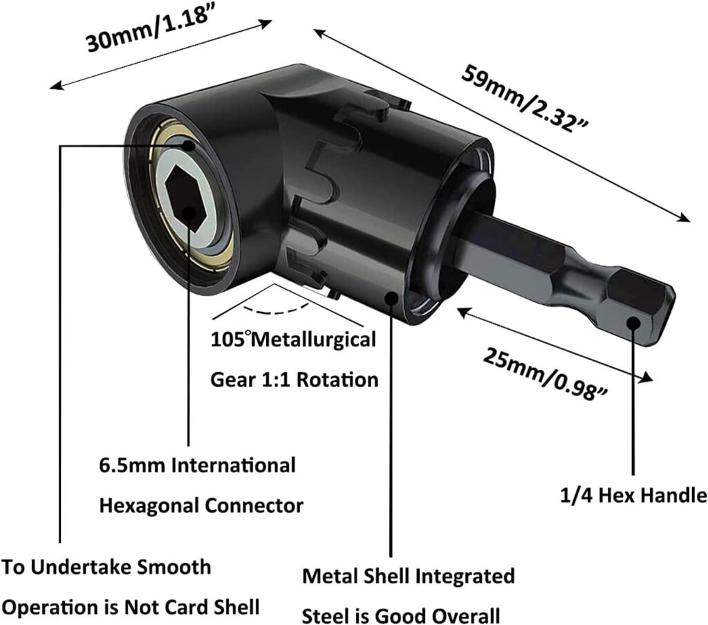 Impact Grade Socket Adapter/Extension Set Turns Power Drill Into High Speed Nut Driver,1/4-Inch Hex Shank to Drive for Adapters to Use with Drill Chucks, Sizes 1/4 3/8 1/2, Cr-V, 3-Piece