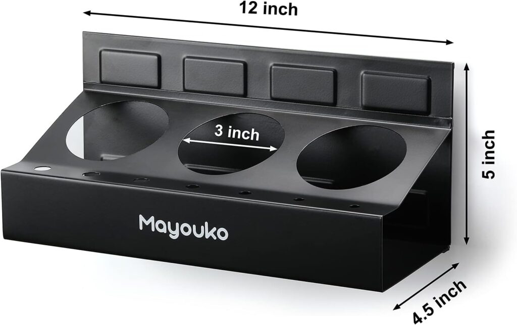 Mayouko Magnetic Toolbox Shelf, Tray and Holder, 4-Piece Magnetic Toolbox Tray Set Tool Box Cabinet Side Shelf Storage, Workshop