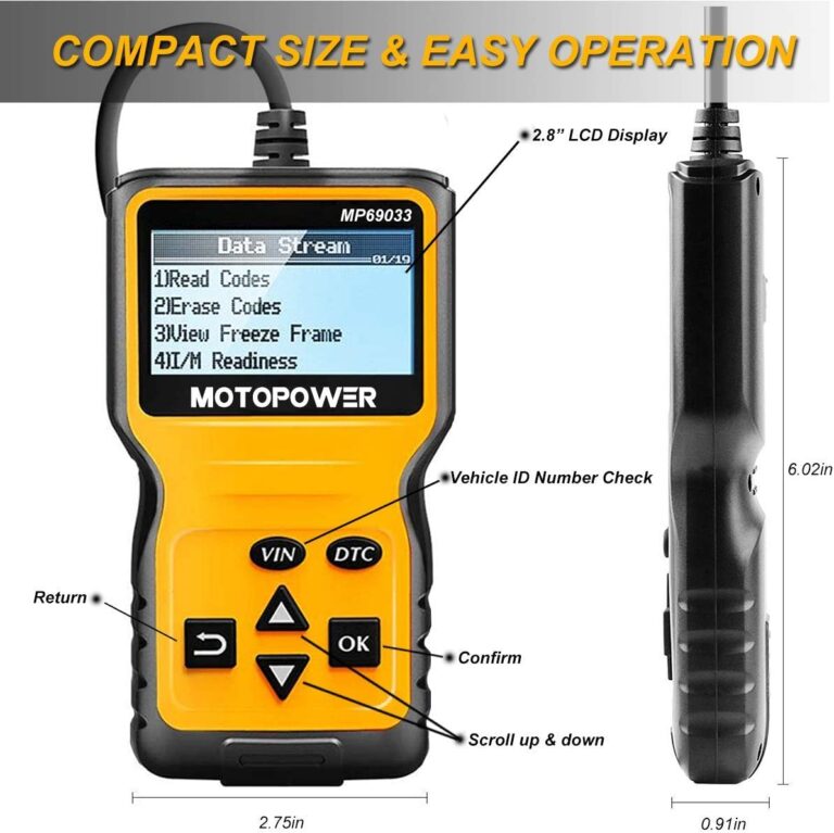 MOTOPOWER MP69033 Car Scanner Review