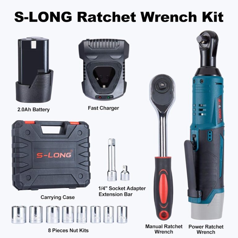 S-LONG Cordless Electric Ratchet Wrench Set Review
