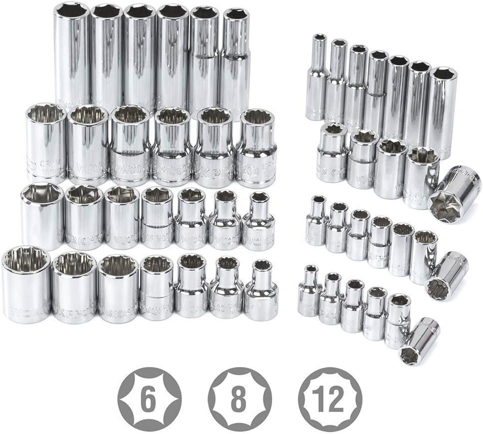 WORKPRO 450-Piece Mechanics Tool Set, Universal Professional Tool Kit with Heavy Duty Case Box