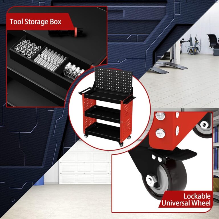 ZFULVO 3-Tier Rolling Tool Cart Review
